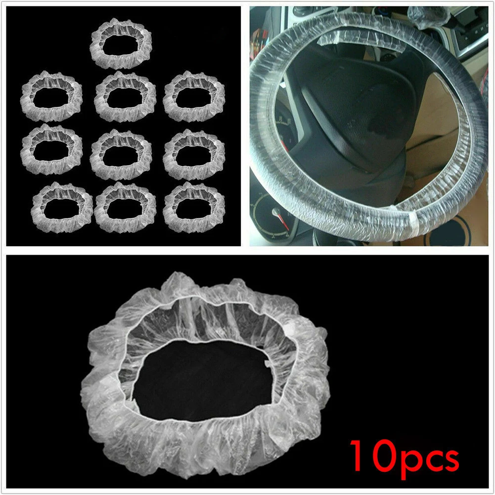10X Car Disposable Plastic Seat Cover Steering Wheel Cover Garage Disposable Plastic Seat Covers Vehicle Protecters High Quality
10X Car Disposable Plastic Seat Cover Steering Wheel Cover Garage Disposable Plastic Seat Covers Vehicle Protecters High Quality