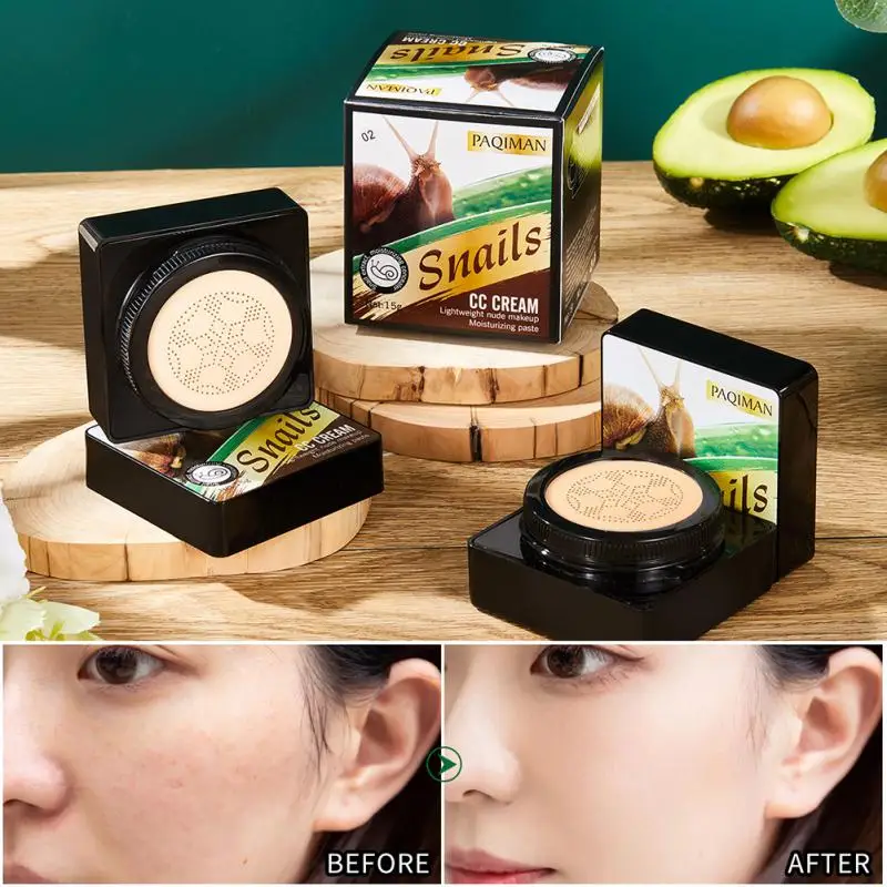 BB Air Cushion Foundation Mushroom Head CC Cream Concealer Snail Moisturizer Makeup Cosmetic Waterproof Brighten Face Base Tone
BB Air Cushion Foundation Mushroom Head CC Cream Concealer Snail Moisturizer Makeup Cosmetic Waterproof Brighten Face Base Tone