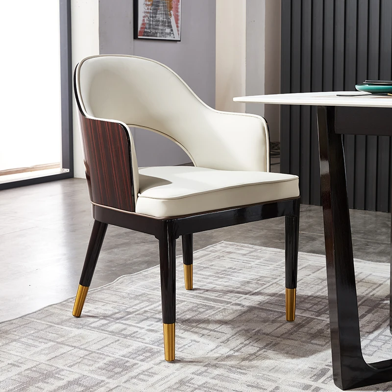 Office Nordic Dining Chair Luxury Leather Ergonomic Replica Designer Chair Solid Wood White Chaises Salle Manger Furniture
Office Nordic Dining Chair Luxury Leather Ergonomic Replica Designer Chair Solid Wood White Chaises Salle Manger Furniture