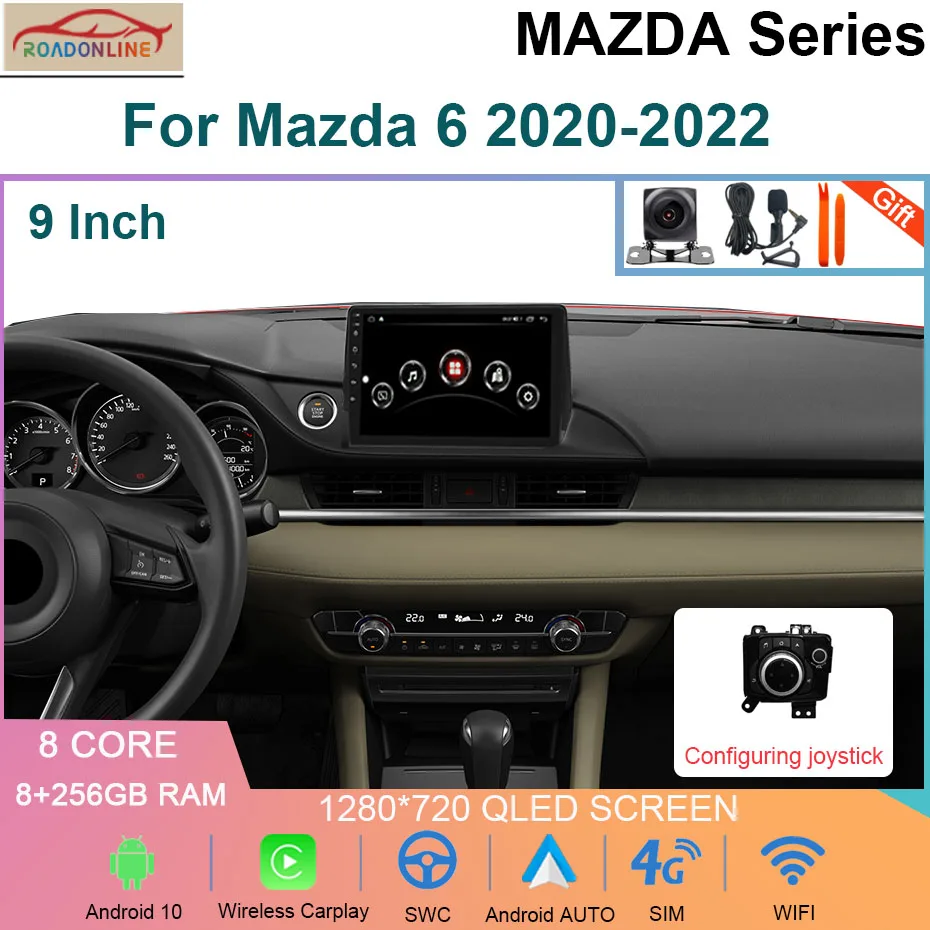 9 Inch 8+256GB Android 10 Carplay GPS Car Radio For Mazda 6 2020-2022 AutoRadio Multimedia Video Player 4G WIFI
9 Inch 8+256GB Android 10 Carplay GPS Car Radio For Mazda 6 2020-2022 AutoRadio Multimedia Video Player 4G WIFI