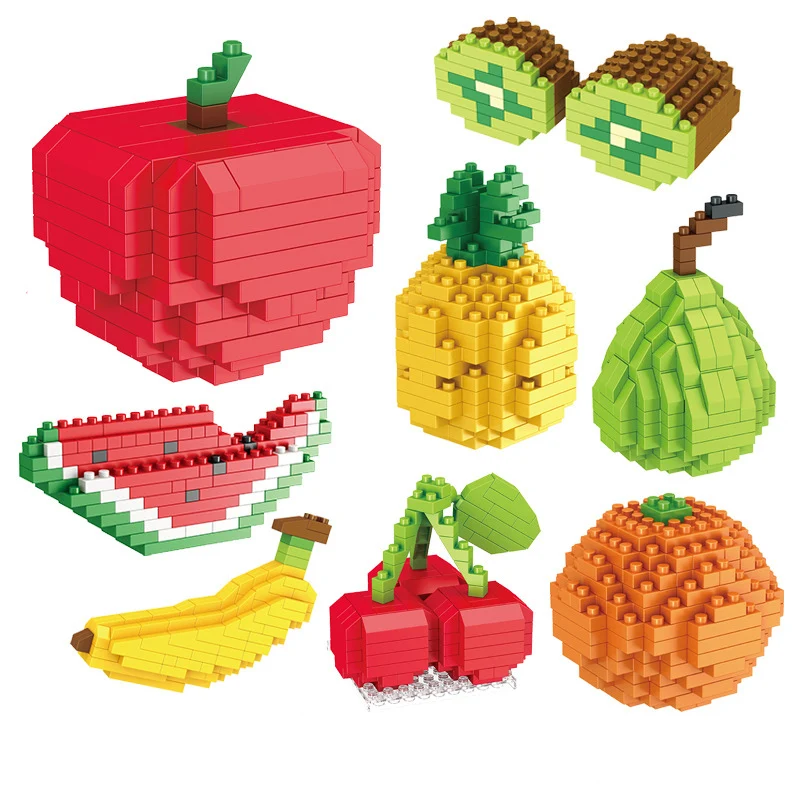 Plastic Microparticle Fruit Building Blocks Apple Banana Cherry Pear Pineapple Boy Girl Three-dimensional Puzzle Toy
Plastic Microparticle Fruit Building Blocks Apple Banana Cherry Pear Pineapple Boy Girl Three-dimensional Puzzle Toy