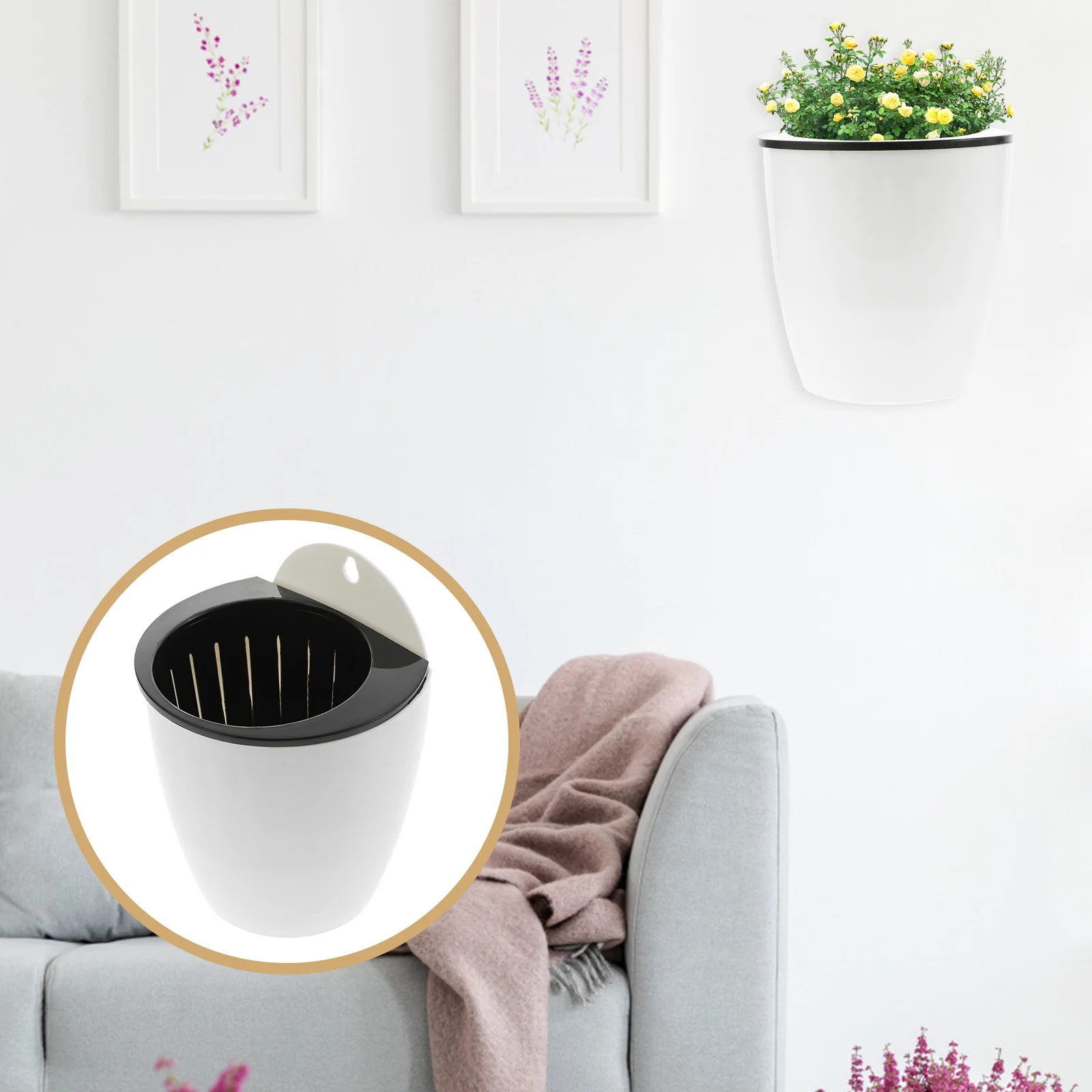 7 Pcs Large Flowerpot African Violet Self Watering Hanging Planter Plastic Plants Container Cachepot
7 Pcs Large Flowerpot African Violet Self Watering Hanging Planter Plastic Plants Container Cachepot