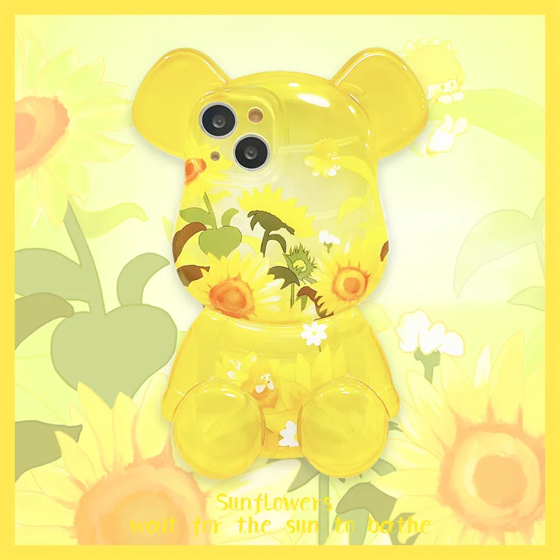 Fashion Summer Sunflower Stereo Bear Phone Case Cover for IPhone 11 12 13 Pro X XR XS Max Shockproof Case for IPhone 13 Cases
Fashion Summer Sunflower Stereo Bear Phone Case Cover for IPhone 11 12 13 Pro X XR XS Max Shockproof Case for IPhone 13 Cases