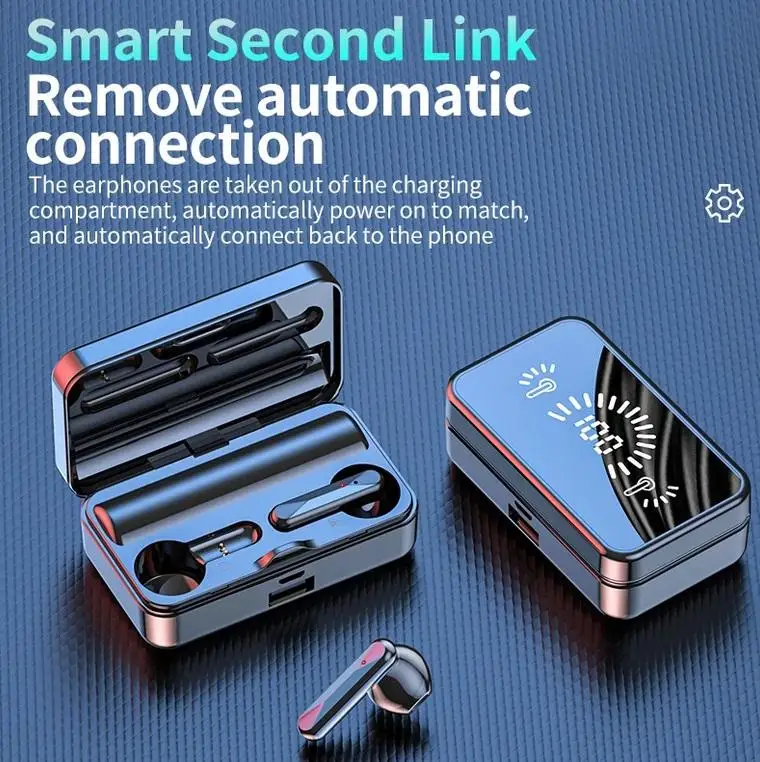S20 Mirror Surface Wireless Bluetooth-compatible Headset Mini Invisible irror Display Long Standby Waterproof Stereo Headset
S20 Mirror Surface Wireless Bluetooth-compatible Headset Mini Invisible irror Display Long Standby Waterproof Stereo Headset