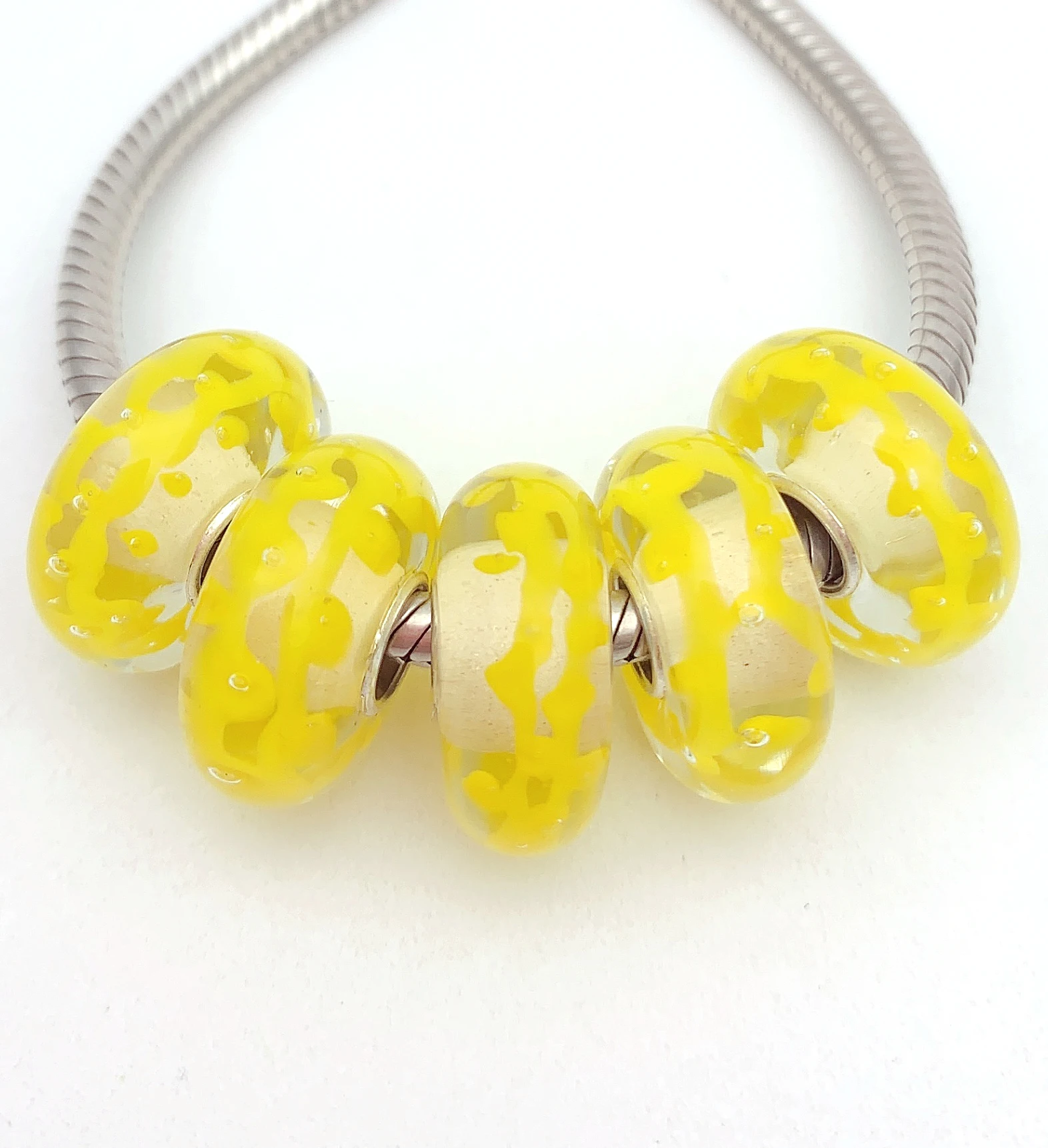 YG677 5X 100% Authenticity S925 Sterling Silver Beads Murano Glassbeads NEW Fit European Charms Bracelet Diy Jewelry Lampwork
YG677 5X 100% Authenticity S925 Sterling Silver Beads Murano Glassbeads NEW Fit European Charms Bracelet Diy Jewelry Lampwork