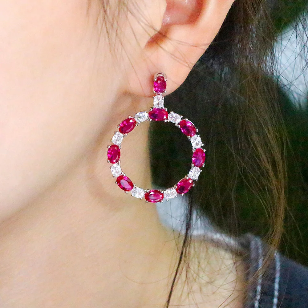CWWZircons, блестящие, шикарные, фуксия, CZ, круглые, большие, обручальные серьги-капли для женщин, посеребренные, кубический цирконий, свадебные ю...
CWWZircons, блестящие, шикарные, фуксия, CZ, круглые, большие, обручальные серьги-капли для женщин, посеребренные, кубический цирконий, свадебные ю...