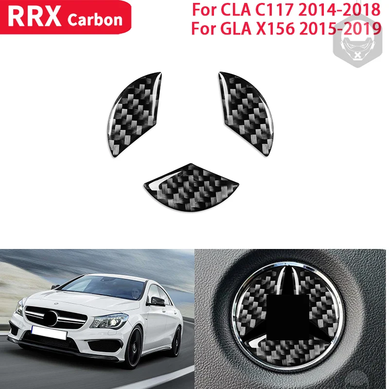 RRX Real Carbon Fiber Interiors Car Steering Wheel Logo Cover Trim Sticker for Mercedes Benz CLA C117 GLA X156 2014-2019
RRX Real Carbon Fiber Interiors Car Steering Wheel Logo Cover Trim Sticker for Mercedes Benz CLA C117 GLA X156 2014-2019