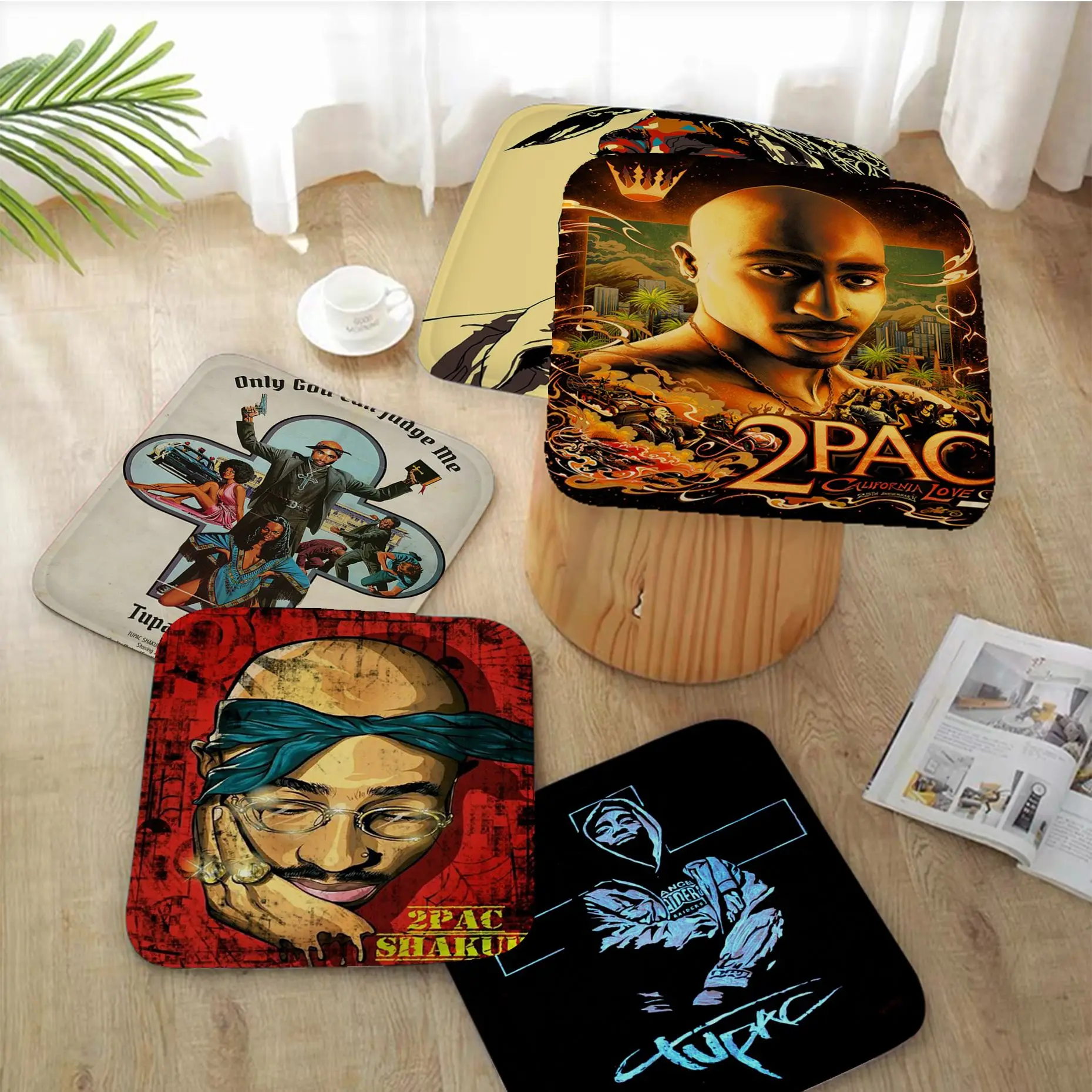 Legendary Rapper Hip Hop Singer Tupac Tie Rope Fabric Cushion Non-slip Living Room Decor Students Stool Tatami Office Seat Mat
Legendary Rapper Hip Hop Singer Tupac Tie Rope Fabric Cushion Non-slip Living Room Decor Students Stool Tatami Office Seat Mat