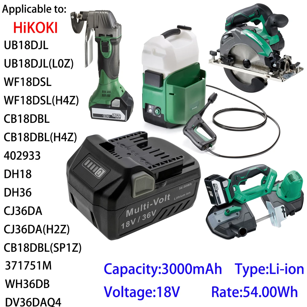 Cameron Sino li-ion,3000 мАч, 18 в для HiKOKI,G3612DA,G3613DA,G3610DB,G3613DB,G3623DA,VB3616DA,CD3605DA,C3607DA
Cameron Sino li-ion,3000 мАч, 18 в для HiKOKI,G3612DA,G3613DA,G3610DB,G3613DB,G3623DA,VB3616DA,CD3605DA,C3607DA
