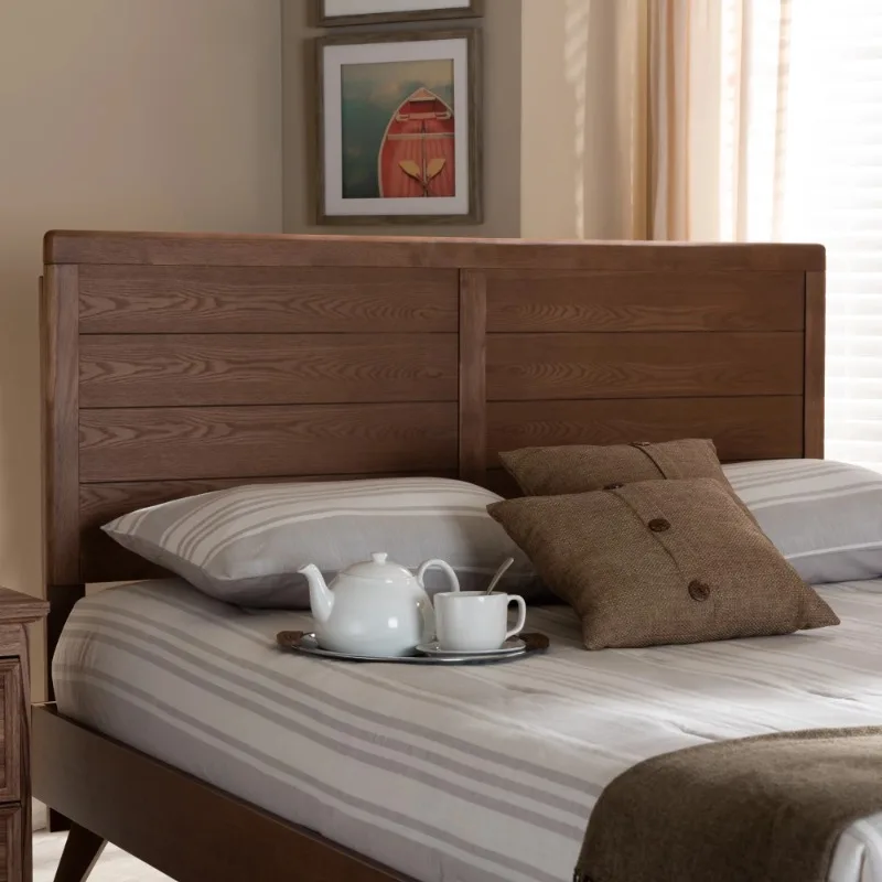 Mid-Century Modern Walnut Brown Finished Wood Full Size Headboard,Wholesale Interiors
Mid-Century Modern Walnut Brown Finished Wood Full Size Headboard,Wholesale Interiors