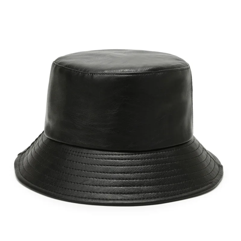 Autumn Winter Women's Hat Pure Color Patent Leather Fashion Wind Korean Sun Protection Pu Leather Fisherman Hat Bucket Hat
Autumn Winter Women's Hat Pure Color Patent Leather Fashion Wind Korean Sun Protection Pu Leather Fisherman Hat Bucket Hat