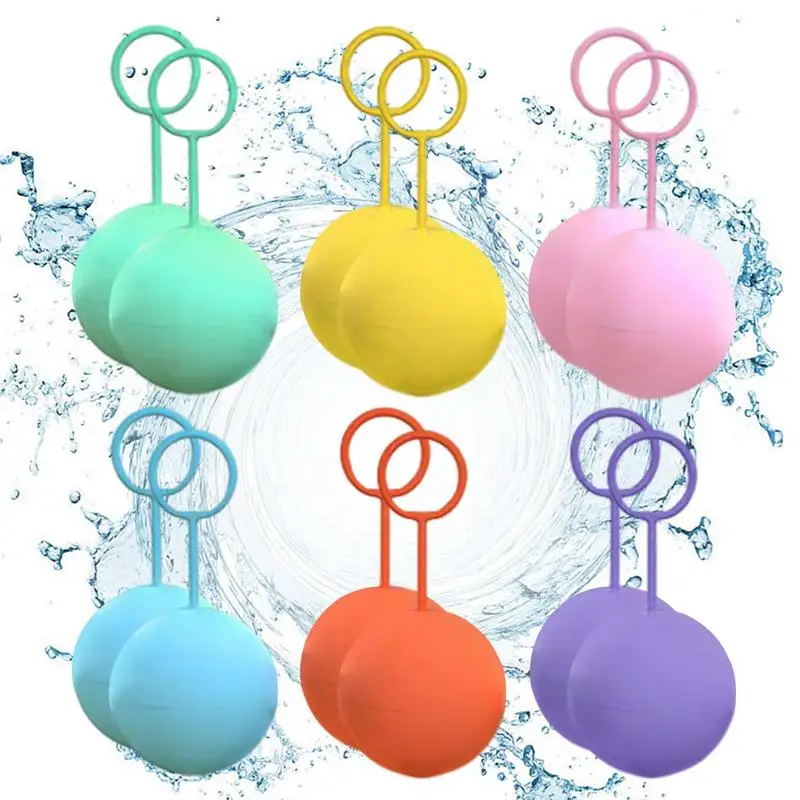 Water Balloons Reusable 12 Pcs Silicone Water Balloons For Kids Refillable Water Toys For Kids Soft Safe To Use Self Sealing
Water Balloons Reusable 12 Pcs Silicone Water Balloons For Kids Refillable Water Toys For Kids Soft Safe To Use Self Sealing