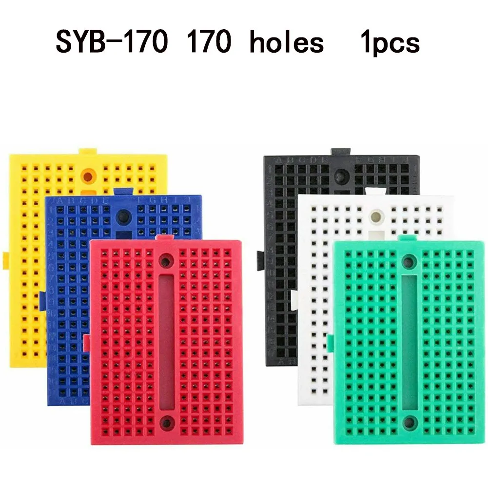 1pcs Boards Solderless Breadboard SYB-170 170-hole Mini Breadboard Solderless Prototype PCB Board Electronic Components
1pcs Boards Solderless Breadboard SYB-170 170-hole Mini Breadboard Solderless Prototype PCB Board Electronic Components