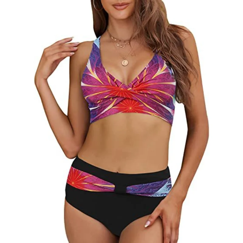 2023 Women High Waist Bikini Swimsuit Vintage Prints Bikini Set Summer Bathing Suit Fashion Two Piece Set Beach Wear Swimwear
2023 Women High Waist Bikini Swimsuit Vintage Prints Bikini Set Summer Bathing Suit Fashion Two Piece Set Beach Wear Swimwear
