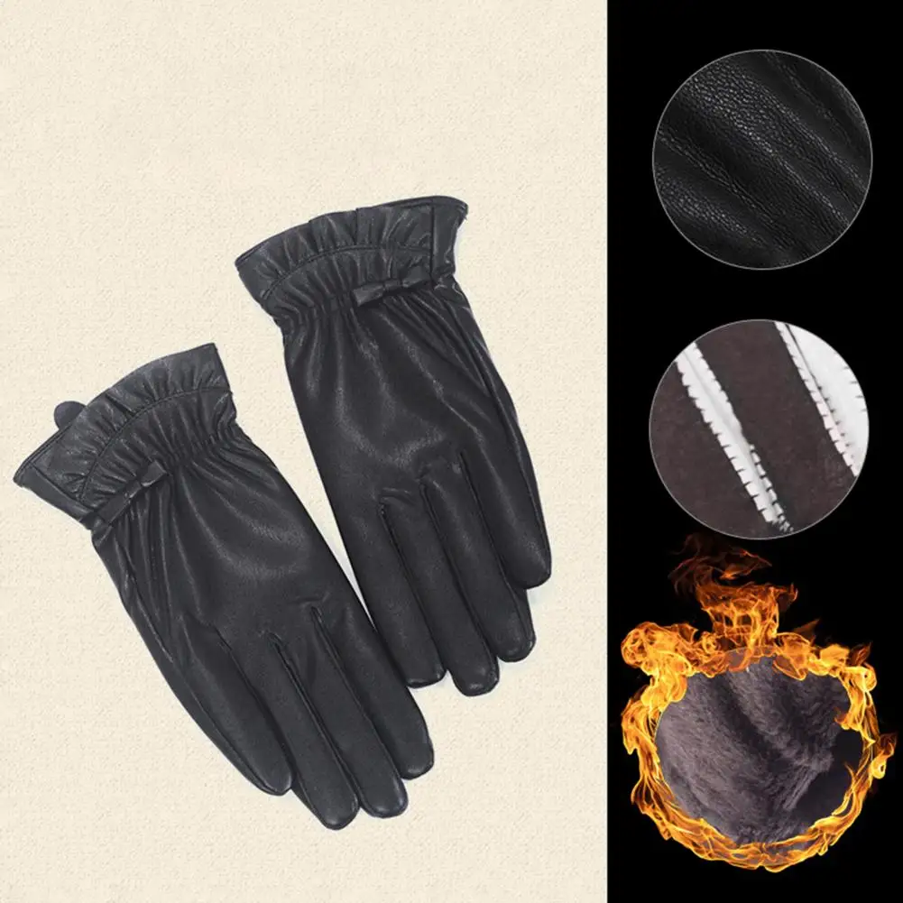 Protective Riding Gloves Elastic Wrist Fall Winter Ladies Motorcycle Cycling Gloves Faux Leather Soft Cycling Gloves for Daily
Protective Riding Gloves Elastic Wrist Fall Winter Ladies Motorcycle Cycling Gloves Faux Leather Soft Cycling Gloves for Daily