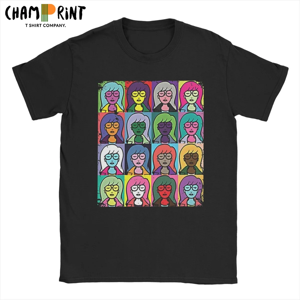 D-Darias Warhol футболки мужские из чистого хлопка винтажная футболка с круглым