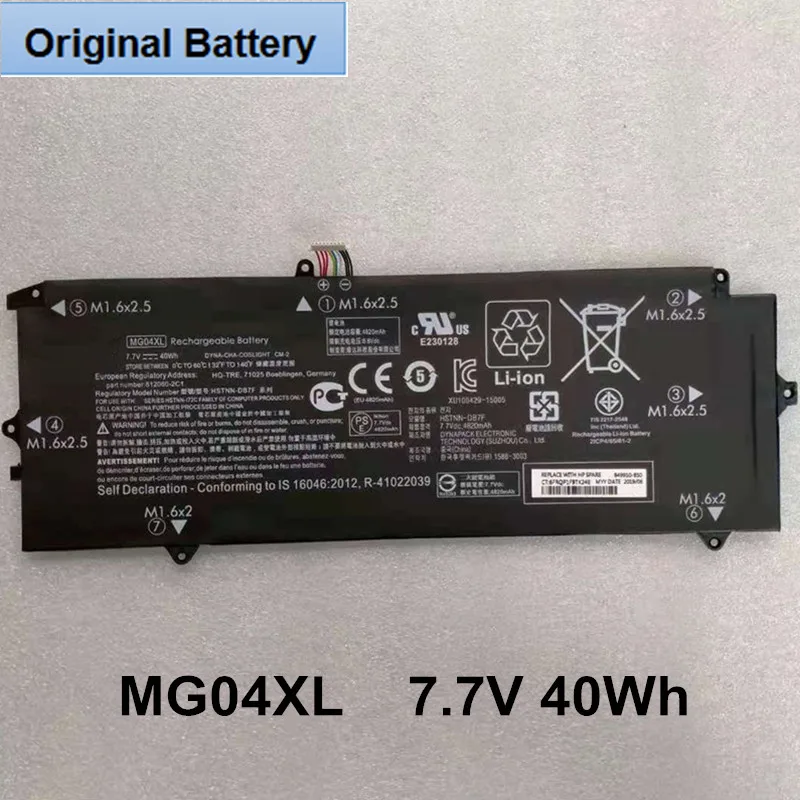 New Genuine Laptop Notebook Lithium Battery MG04XL 7.7V 40Wh For HP Elite x2 1012 G1 HSTNN-DB7F 812060-2C1 812205-001 HSTNN-I72C 
New Genuine Laptop Notebook Lithium Battery MG04XL 7.7V 40Wh For HP Elite x2 1012 G1 HSTNN-DB7F 812060-2C1 812205-001 HSTNN-I72C