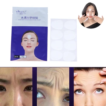 24PCS/Box Reusable Silicone Anti Aging Patch Face Forehead Beauty Sticker Anti-wrinkle Sticker Tightening Facial Mask Skin Care