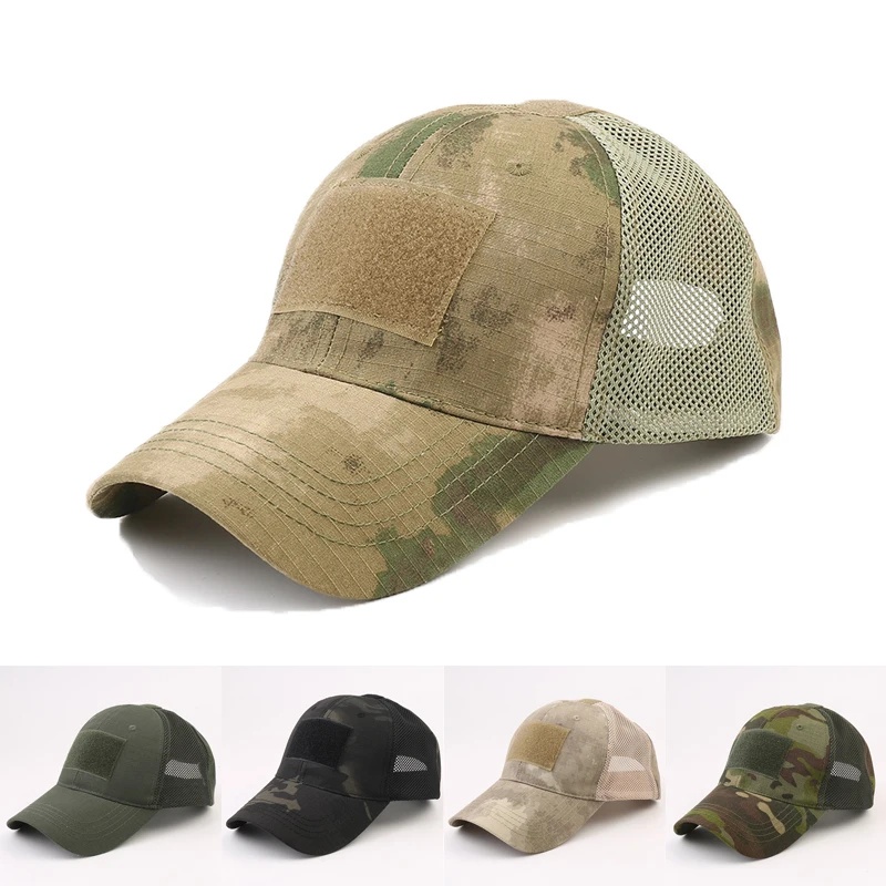Men's Summer Camouflage Military Baseball Cap Tactical Army Mesh Snapback Cap Male Outdoor Sport Jungle Hunting Trucker Hat 2022
Men's Summer Camouflage Military Baseball Cap Tactical Army Mesh Snapback Cap Male Outdoor Sport Jungle Hunting Trucker Hat 2022