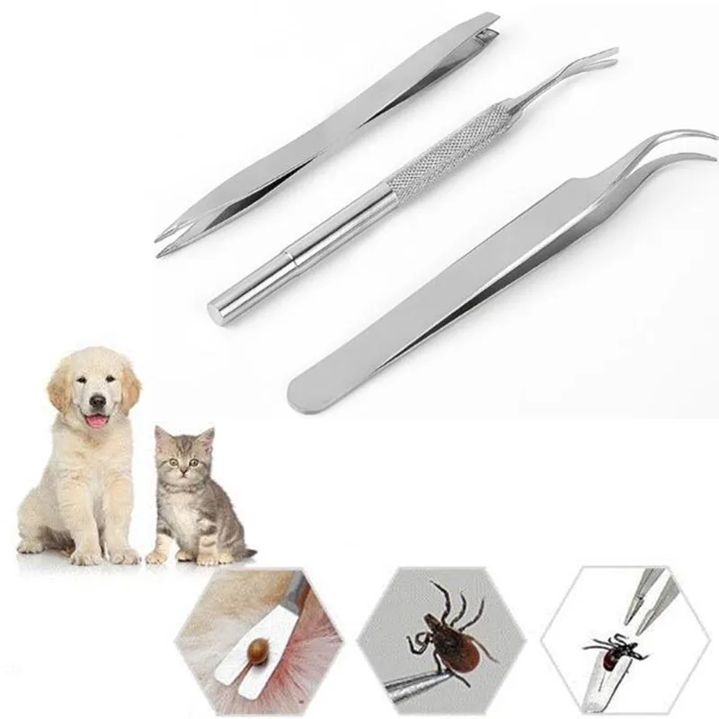 3 Piece Set Stainless Steel Tick Tweezers Professional Quick Tick Removal Tool Dog Tick Removal for Cat Dog People Pet Supplies
3 Piece Set Stainless Steel Tick Tweezers Professional Quick Tick Removal Tool Dog Tick Removal for Cat Dog People Pet Supplies