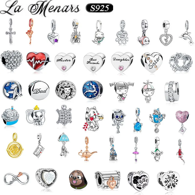 La Menars Silver 925 Charm Bracelet Fashion Beads Cute Animal Love Pendant for Original Pandora Bracelet Jewelry Gift
La Menars Silver 925 Charm Bracelet Fashion Beads Cute Animal Love Pendant for Original Pandora Bracelet Jewelry Gift