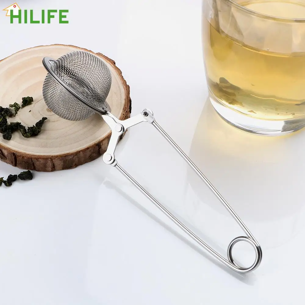 

Кухонный гаджет HILIFE, сферическое Сетчатое ситечко для чая, фильтр для кофе, трав, специй, рассеиватель, ситечко для заваривания чая с ручкой из нержавеющей стали, чайный шар