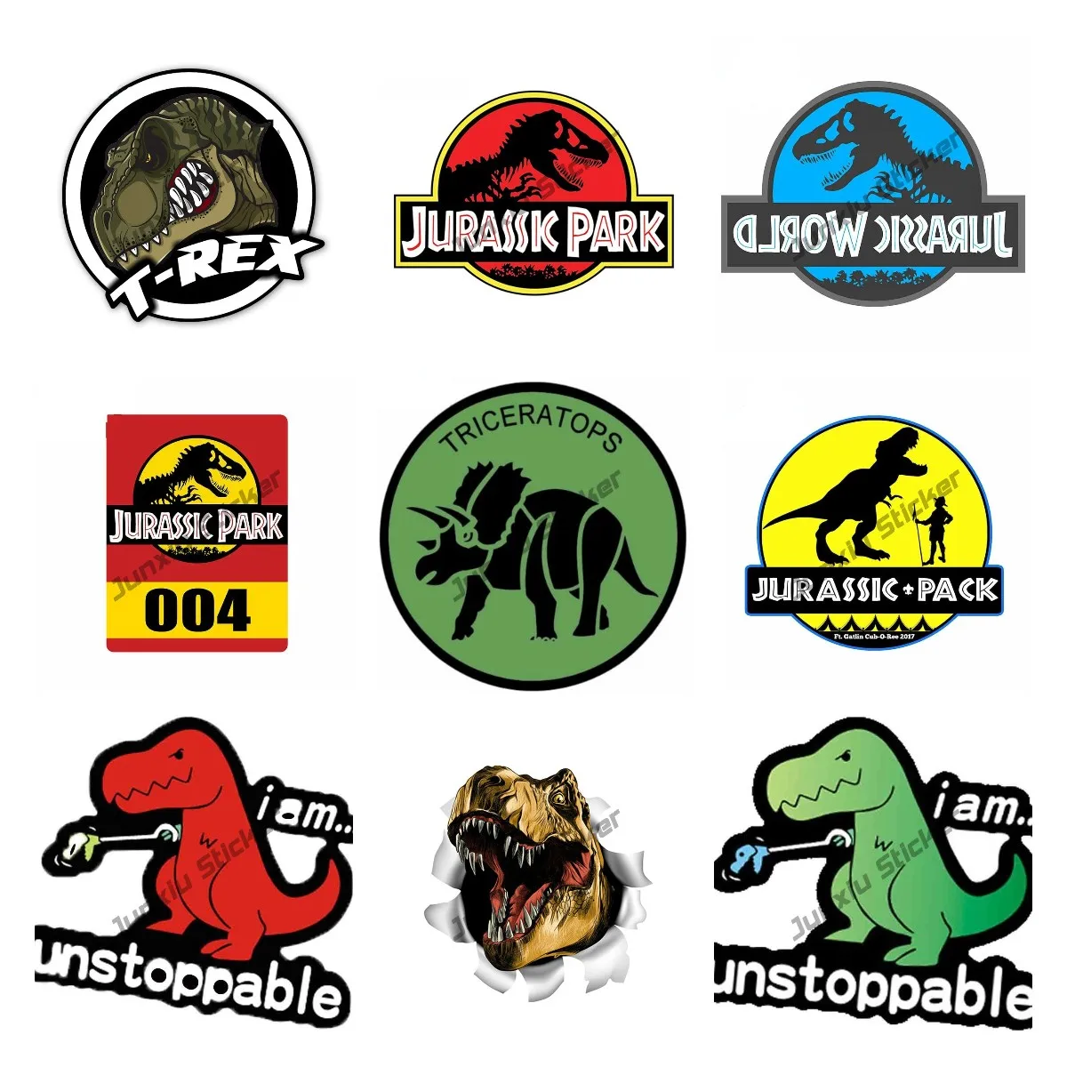 Fashion Jurassic Park Stickers T-Rex Vinyl Decal Premium Quality Black Vinyl Decal Motorcycle Helmet Sticker Car Accessories
Fashion Jurassic Park Stickers T-Rex Vinyl Decal Premium Quality Black Vinyl Decal Motorcycle Helmet Sticker Car Accessories