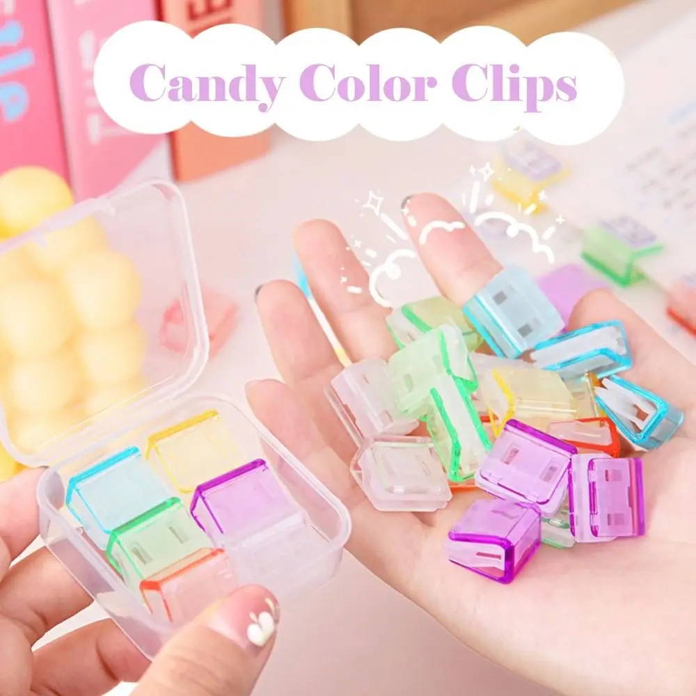 10 PCS Mini Page Holder Simple Transparent Documents Staples Creative Candy Color Dovetail Clamp For Office Binding
10 PCS Mini Page Holder Simple Transparent Documents Staples Creative Candy Color Dovetail Clamp For Office Binding