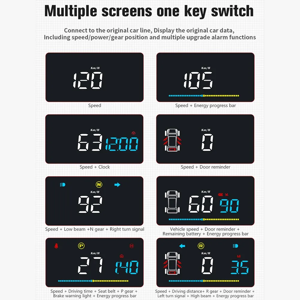 Brand New Durable High Quality Hot Sale Head Up Displays HUD ABS Accessories Black Electronic Head Up Display Kit
Brand New Durable High Quality Hot Sale Head Up Displays HUD ABS Accessories Black Electronic Head Up Display Kit