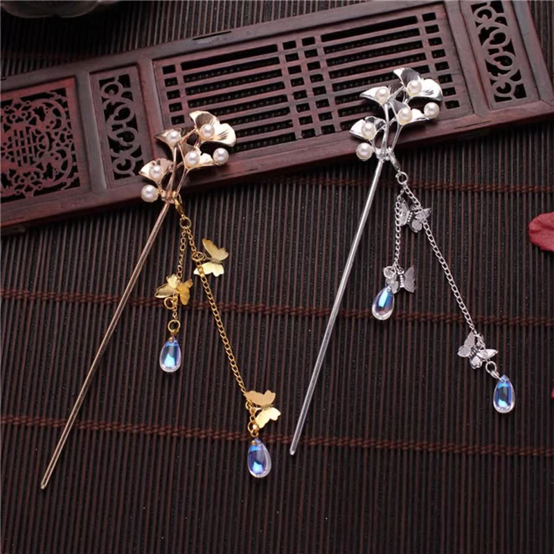 Chinese Hanfu Long Tassel Hairpin Elegant Hair Accessories Step Shake Hair Fork Metal Pearl Chopsticks Headpiece Hair Jewelry
Chinese Hanfu Long Tassel Hairpin Elegant Hair Accessories Step Shake Hair Fork Metal Pearl Chopsticks Headpiece Hair Jewelry