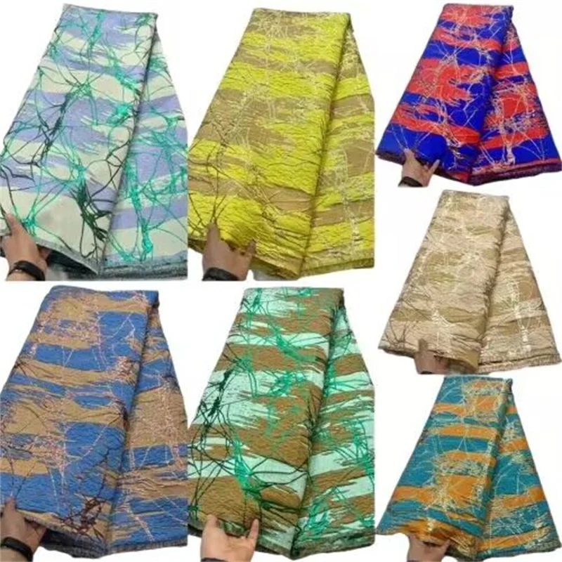 Green/Gold African Brocade Damask Jacquard Fabric Nigerian Floral Lace Dress Material French Flower Cloth Brocard Tissu 5 Yard
Green/Gold African Brocade Damask Jacquard Fabric Nigerian Floral Lace Dress Material French Flower Cloth Brocard Tissu 5 Yard