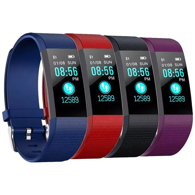 Smart Bracelet 115plus Blood Pressure Heart Rate Test Sports Bracelet Touch Color Screen Waterproof Support Android IPhone
Smart Bracelet 115plus Blood Pressure Heart Rate Test Sports Bracelet Touch Color Screen Waterproof Support Android IPhone