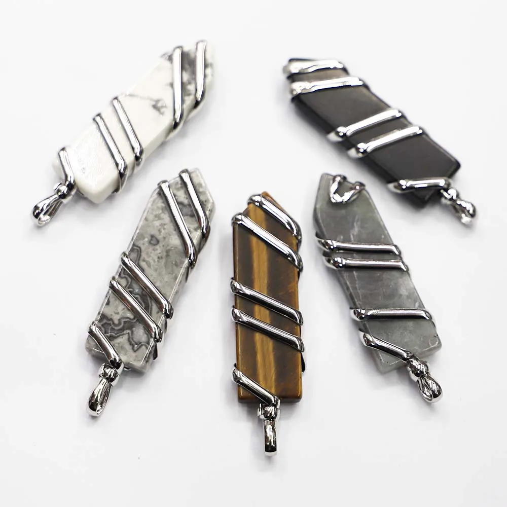Natural Stones Arrow Hexagonal Wire Mineral Cure Pendants Necklace Charms Fashion DIY Jewelry Makeing Accessories Wholesale 4Pcs
Natural Stones Arrow Hexagonal Wire Mineral Cure Pendants Necklace Charms Fashion DIY Jewelry Makeing Accessories Wholesale 4Pcs