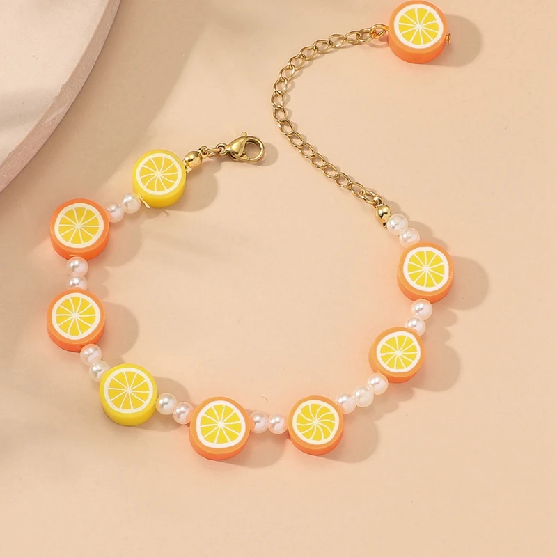 Summer Lemon Chain Bracelets For Women Fashion Accessories Wristband Girl Birthday's Gift
Summer Lemon Chain Bracelets For Women Fashion Accessories Wristband Girl Birthday's Gift