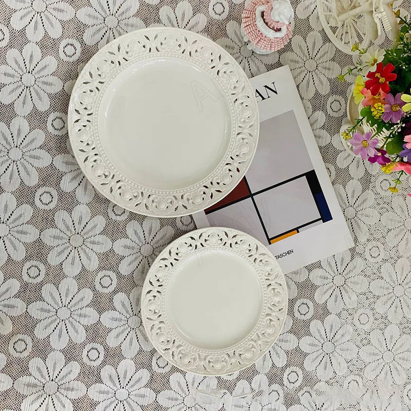 Piring Keramik Retro Dekorasi Lapangan Piring Steak Barat Kreatif Berongga Piring Hidangan Penutup Teh Sore Peralatan MakanDapur
Piring Keramik Retro Dekorasi Lapangan Piring Steak Barat Kreatif Berongga Piring Hidangan Penutup Teh Sore Peralatan MakanDapur