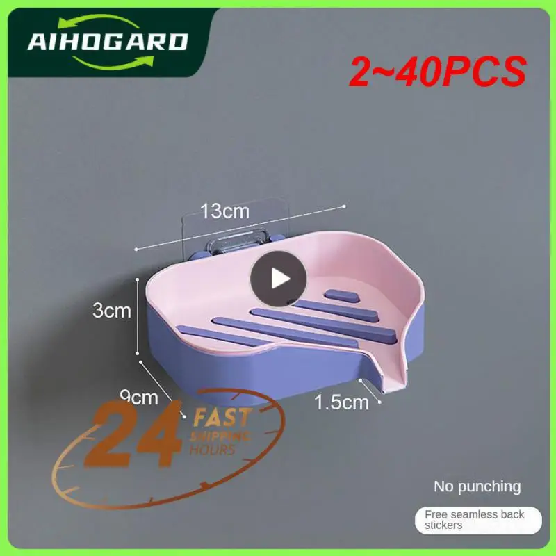 2~40PCS Wall Hanging Soap Box Drain Soap Holder Bathroom Shower Soap Holder Sponge Storage Tray Creative Sucker Water-free
2~40PCS Wall Hanging Soap Box Drain Soap Holder Bathroom Shower Soap Holder Sponge Storage Tray Creative Sucker Water-free