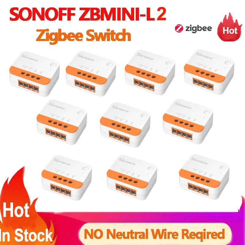 Sonoff ZBMini-L2 Zigbee 3.0 Smart Switch NO Neutral Wire Required Zigbee Switch Work with Sonoff Zigbee Bridge Zigbee Donlge-P
Sonoff ZBMini-L2 Zigbee 3.0 Smart Switch NO Neutral Wire Required Zigbee Switch Work with Sonoff Zigbee Bridge Zigbee Donlge-P