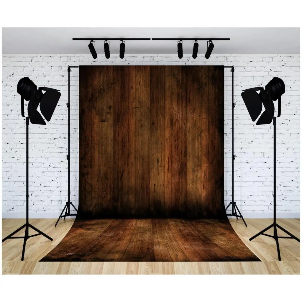 

Wood Backdrop for Photography Food Baby Portrait Photography Backdrops White Brown Wooden Background for Party Decor 22815 MM-03