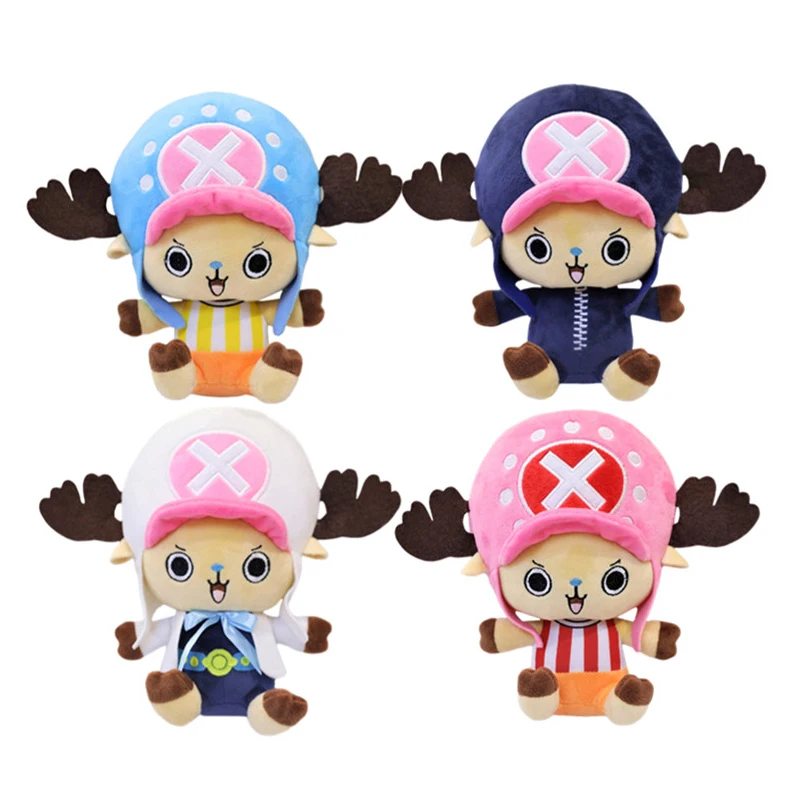 

One Piece 4 Styles 20cm Tony Chopper Anime Figure Plush Toys Dolls Reindeer Model Pendant Toys Children Gifts Home Decoration