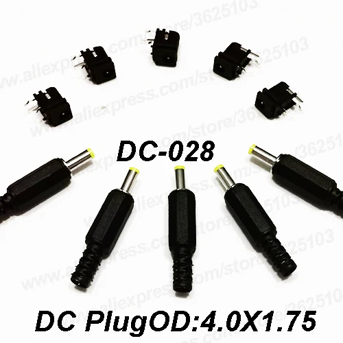 500PCS DC jack Connector Female+Male 4.0 x 1.75mm DC Power Socket/ DC Connector Panel Mounting DC-028
500PCS DC jack Connector Female+Male 4.0 x 1.75mm DC Power Socket/ DC Connector Panel Mounting DC-028