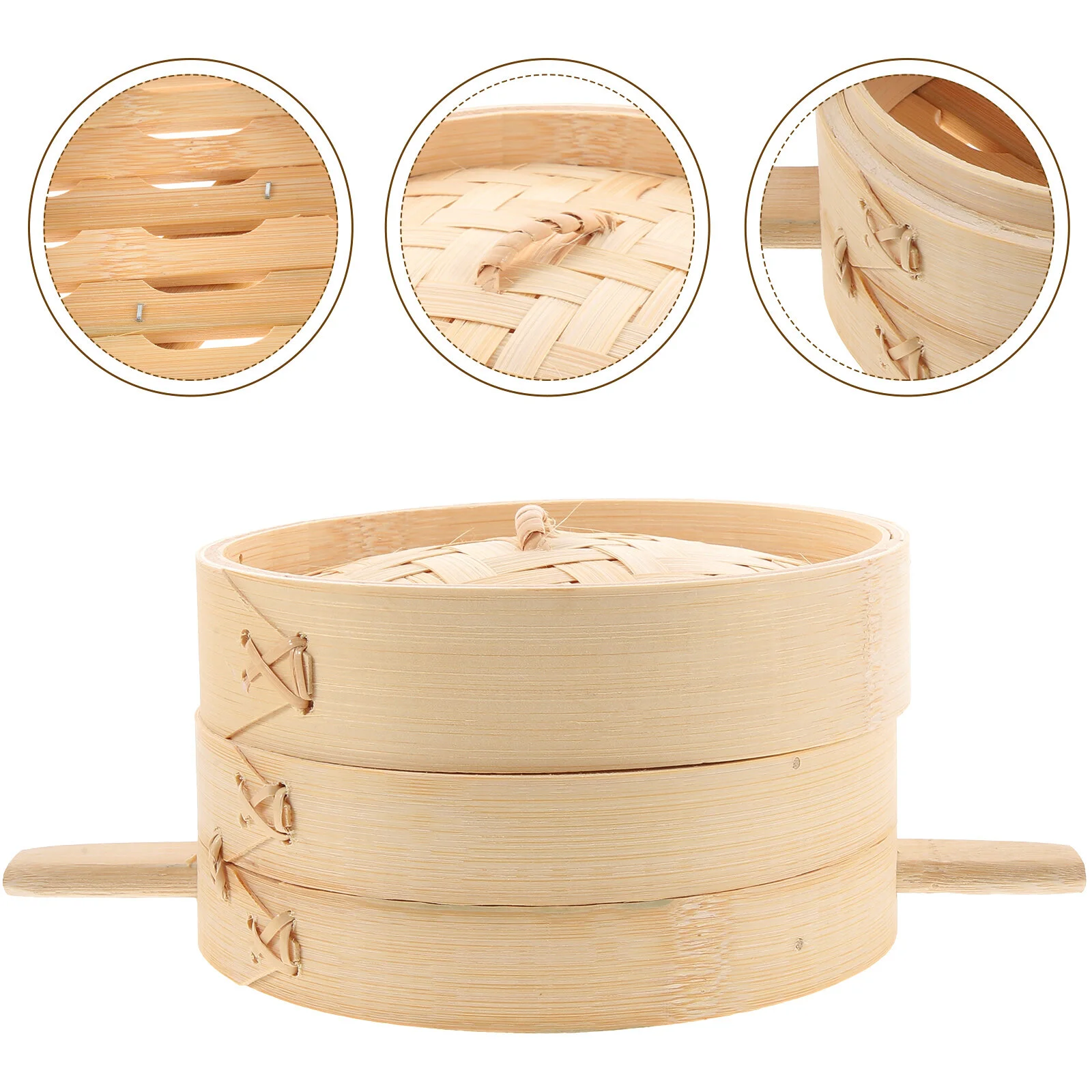Kitchen Accessory Steamer With Cover Dim Sum Steamer Steamed Buns Multi-function Bamboo Convenient Dim Sum Steamer
Kitchen Accessory Steamer With Cover Dim Sum Steamer Steamed Buns Multi-function Bamboo Convenient Dim Sum Steamer