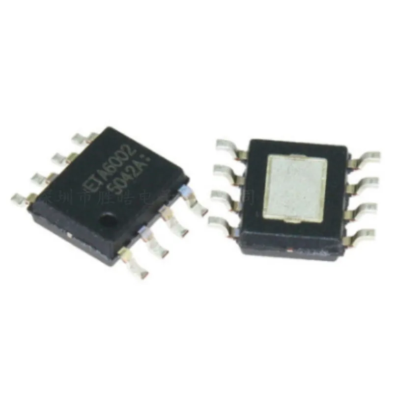 

5 шт., чип ETA6002E8A ETA6002 SOP8 Для одноэлементного литиевого аккумулятора с током до 2,5 А
