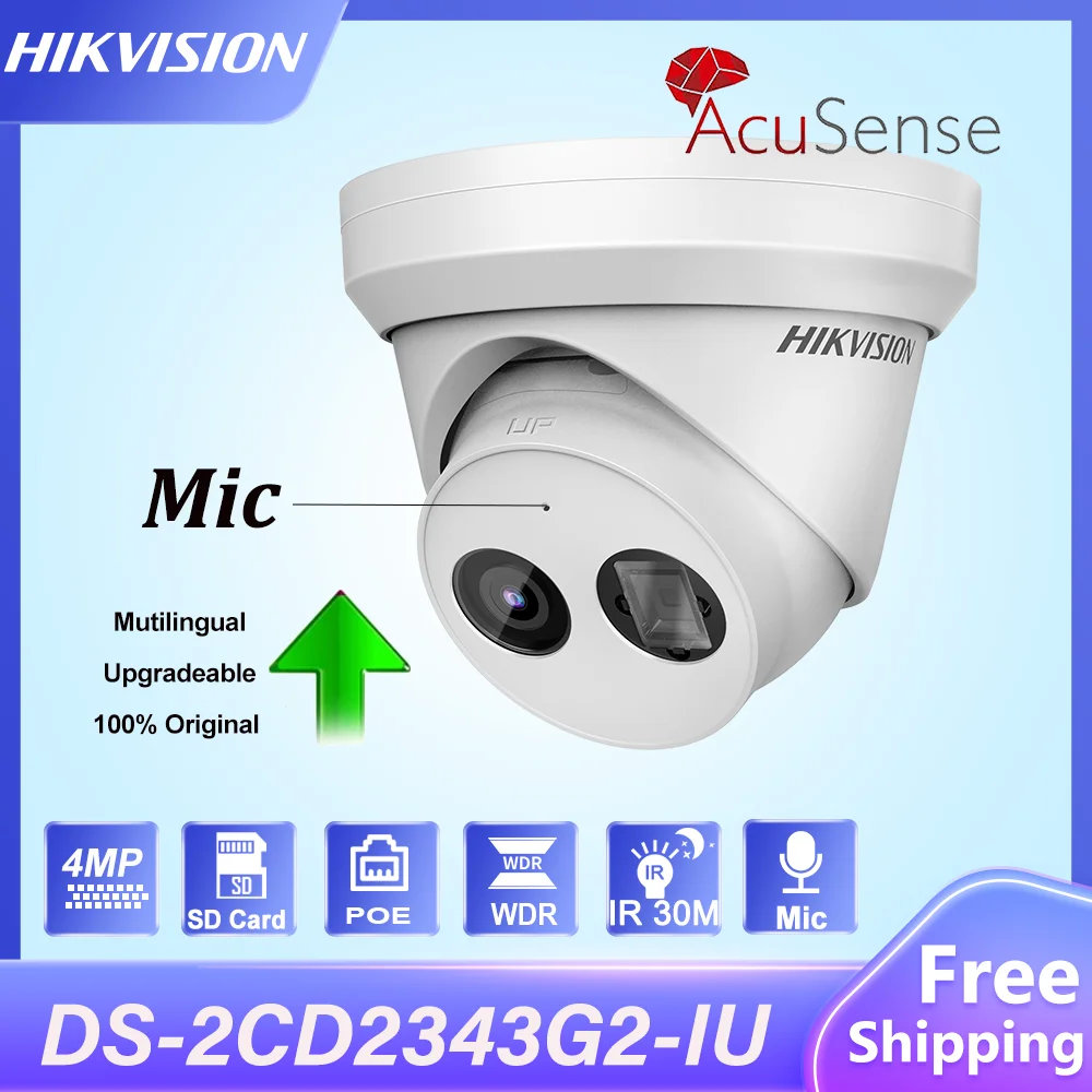 IP-камера Hikvision AcuSense, 4 МП, стандартная SD-карта 30 м, встроенный микрофон, функция распознавания лица, сетевая камера с защитой
IP-камера Hikvision AcuSense, 4 МП, стандартная SD-карта 30 м, встроенный микрофон, функция распознавания лица, сетевая камера с защитой