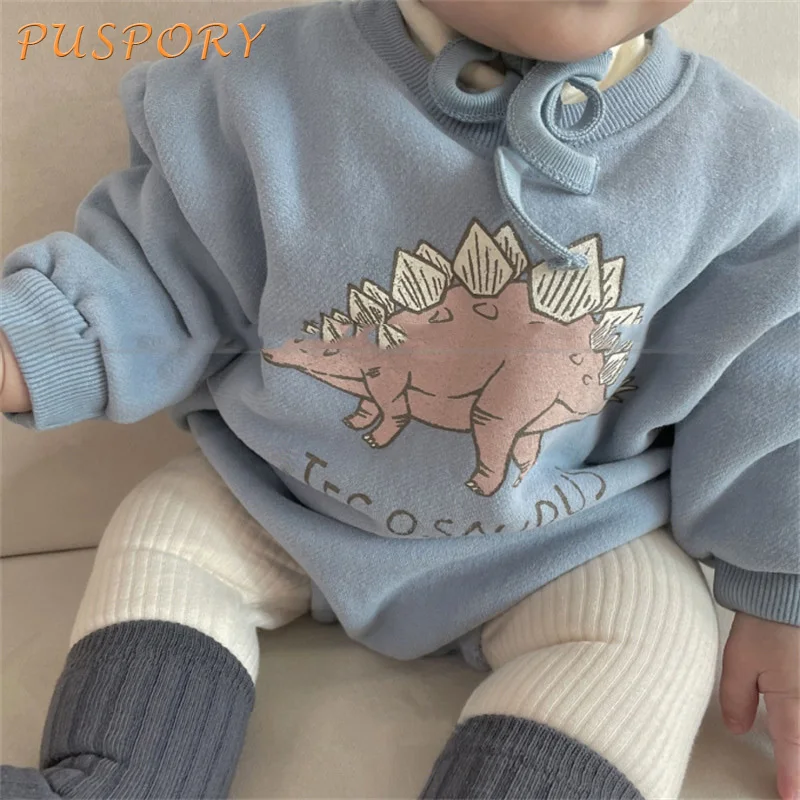 Girl Baby Romper Winter Go Out Outdoor Keep Warm Cotton Fleece Boy Newborn Clothes Dinosaur Print Long Sleeve Toddler Coverall
Girl Baby Romper Winter Go Out Outdoor Keep Warm Cotton Fleece Boy Newborn Clothes Dinosaur Print Long Sleeve Toddler Coverall
