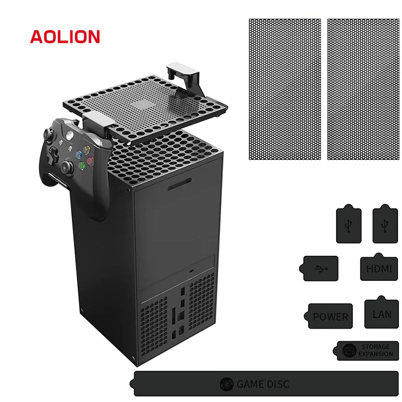 Dust Filter Cover for Xbox Series X AOLION Xbox Series X Accessories Top Back Dust Filter Cover Holder Silicone Plugs
Dust Filter Cover for Xbox Series X AOLION Xbox Series X Accessories Top Back Dust Filter Cover Holder Silicone Plugs