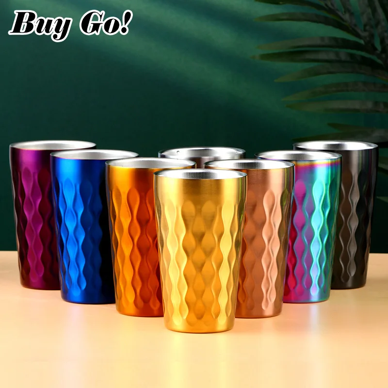 1-8PCS Double-Wall Stainless Steel Coffee Mug Fire Rhombus Texture Water Milk Tea Cup Beer Cup Prevents Scalding With Holder
1-8PCS Double-Wall Stainless Steel Coffee Mug Fire Rhombus Texture Water Milk Tea Cup Beer Cup Prevents Scalding With Holder