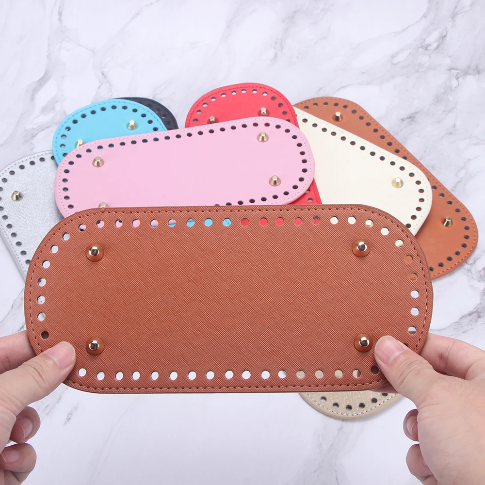 QJH 5Pcs PU Leather Bottom for Knitting Bag, Oval/Round Bottom with Hole, diy knitting bag accessories, bag base for crochet
QJH 5Pcs PU Leather Bottom for Knitting Bag, Oval/Round Bottom with Hole, diy knitting bag accessories, bag base for crochet