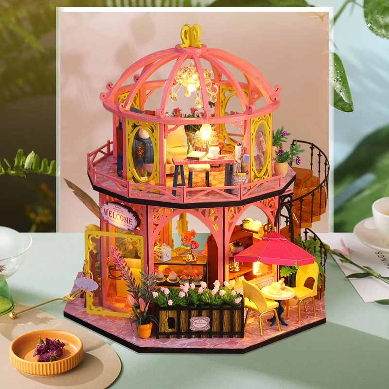 DIY Wooden Doll House Kit Miniature With Furniture Light Casa Flower Coffee Shop Dollhouse Toys Roombox For Adult Christmas Gift
DIY Wooden Doll House Kit Miniature With Furniture Light Casa Flower Coffee Shop Dollhouse Toys Roombox For Adult Christmas Gift