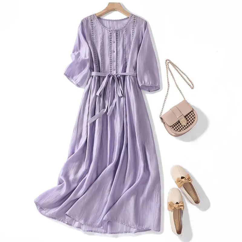 Dresses for Women 2023 Chic and Elegant Cotton and Linen Round Neck Vintage Robe LOOSE Women's Summer Long New In Dresses
Dresses for Women 2023 Chic and Elegant Cotton and Linen Round Neck Vintage Robe LOOSE Women's Summer Long New In Dresses