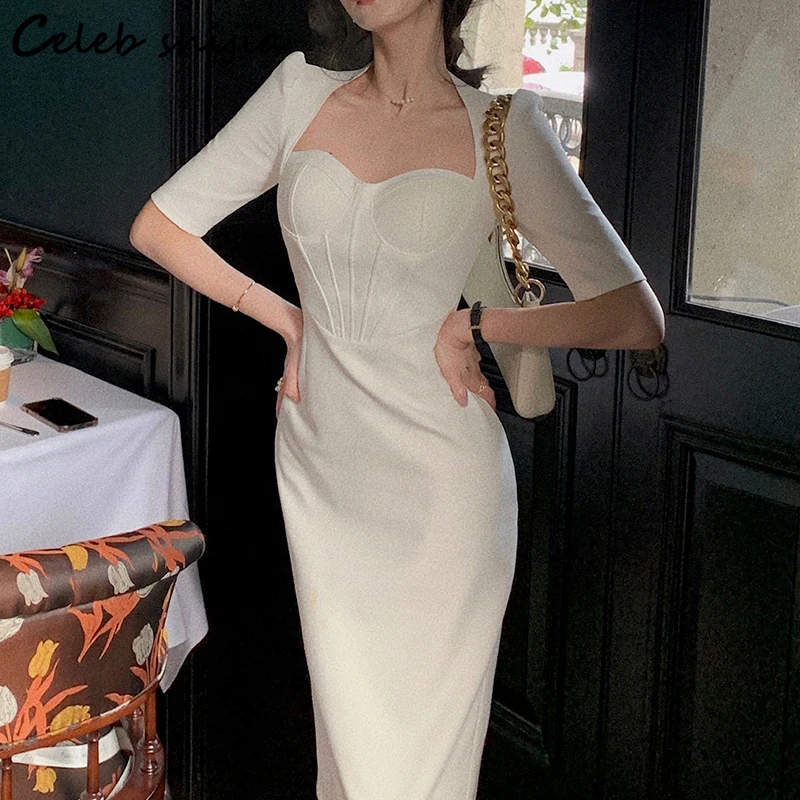 New Elegant Dress for Women Chic Korean 2022 Square Collar Vintage Party Vestido High Waist Clothes Female Business OL Dresses
New Elegant Dress for Women Chic Korean 2022 Square Collar Vintage Party Vestido High Waist Clothes Female Business OL Dresses
